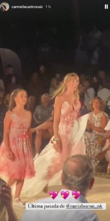 Lola Vila, en la pasarela.