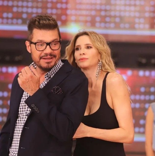 Marcelo Tinelli y Guillermina Valdés, en Canta Conmigo Ahora. 