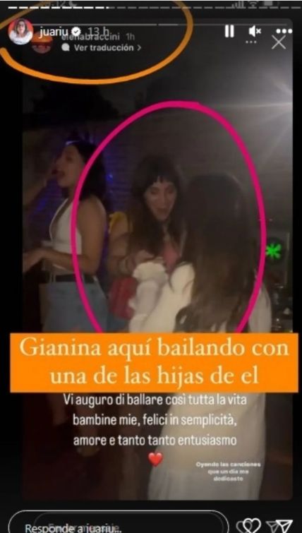 Daniel Osvaldo y Gianinna Maradona. (Foto: Captura Instagram)