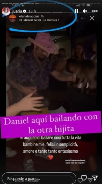 Daniel Osvaldo y Gianinna Maradona. (Foto: Captura Instagram)