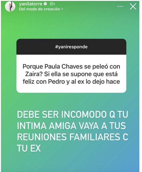 Yanina opinó sobre el motivo de Paula para cortar con Zaira