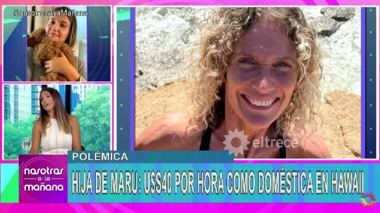 Cinthia Fernández le apuntó a Maru Botana. (Foto: Captura El Trece)