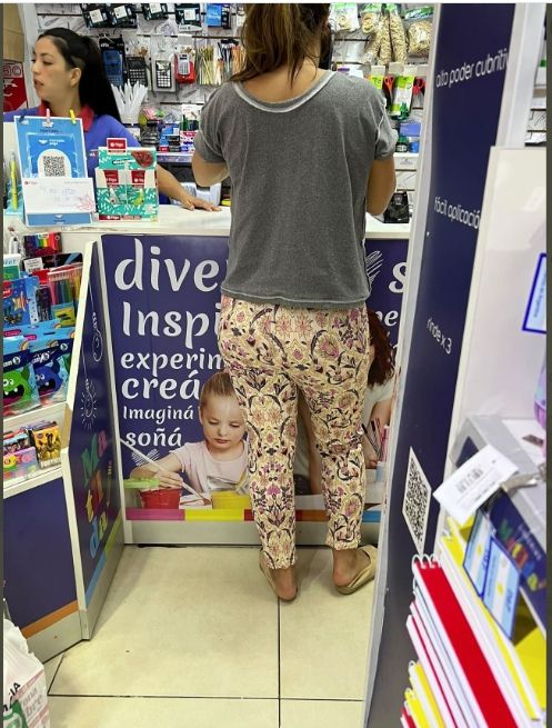 Wanda vestida de entre casa en Nordelta