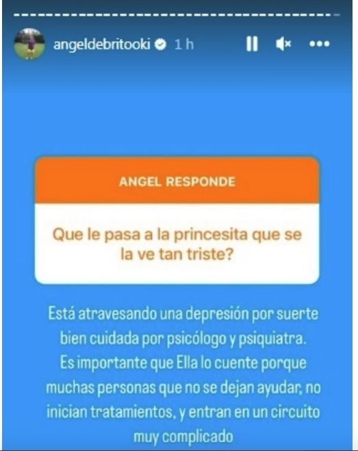 Ángel explicó el tratamiento de Karina