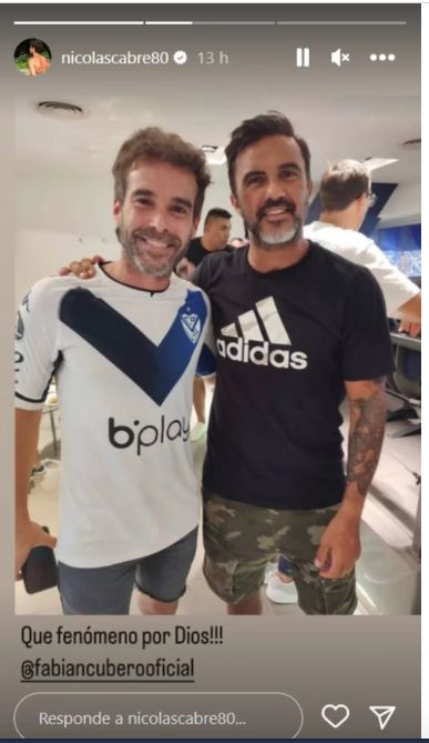 Cabré emocionado de ver a Cubero