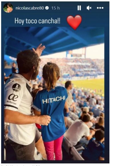 La alegría de Nico con su hija Rufina