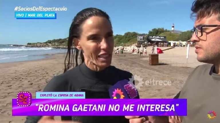 María Susini se mostró del lado de Facundo Arana. (Foto: Captura El Trece)