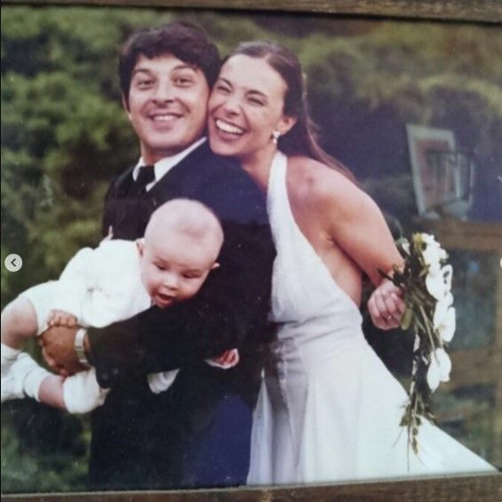 Damián de Santo junto a su esposa. (Foto: Archivo).