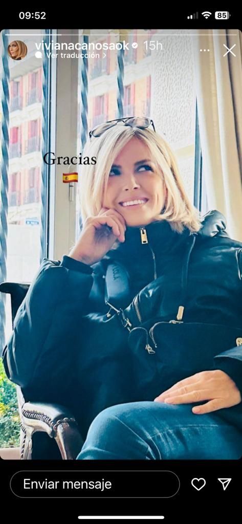 Viviana se despidió de España