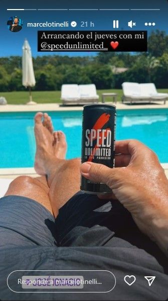 Marcelo Tinelli en su casa de Punta del Este. (Foto: Instagram)