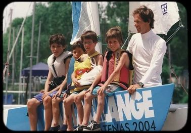 Lange y sus cuatro hijos