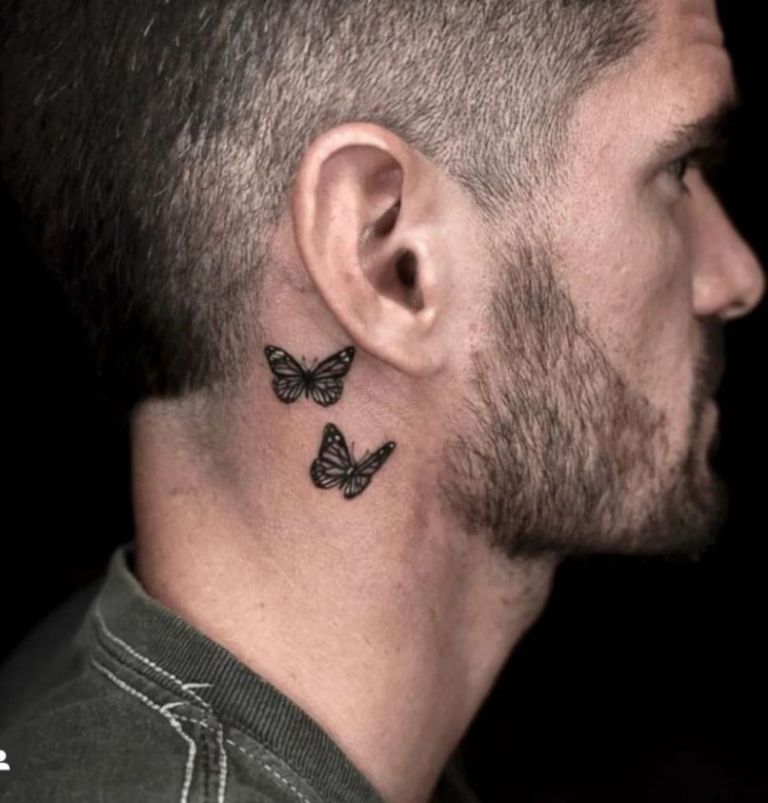 Tatuaje de Rodrigo de Paul inspirado en Tini Stoessel.