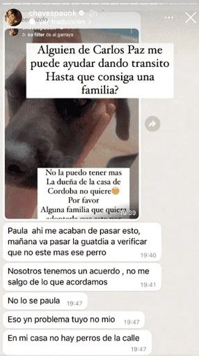 Paula Chaves tiene problemas con la dueña. (Foto: Instagram).