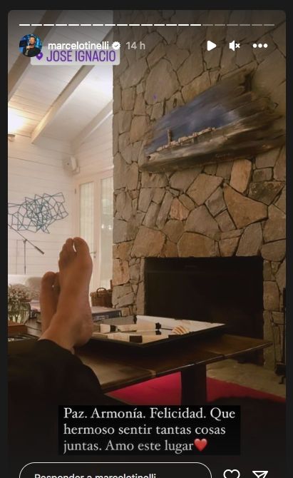 Marcelo y su rincón favorito de la mansión