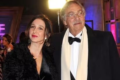Luis Brandoni y su novia, Saula Benavente. 