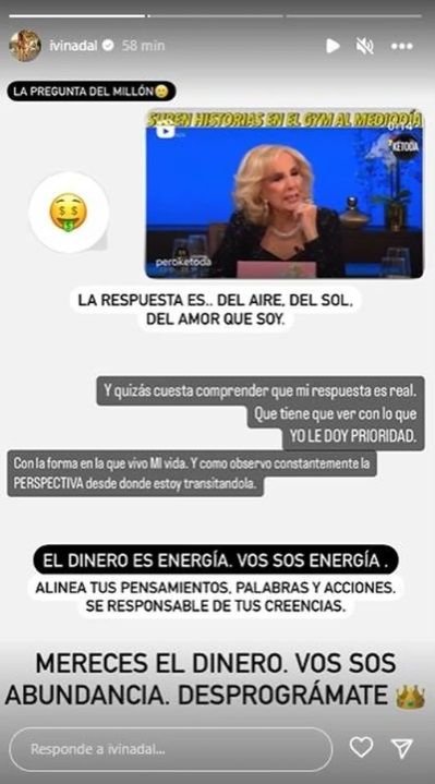 Ivana Nadal defendió a Luciana Salazar. 