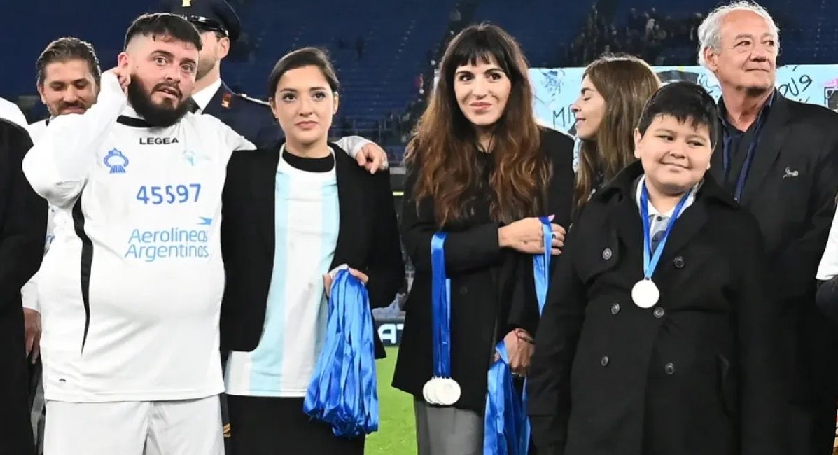 Los hijos de Diego Maradona. 