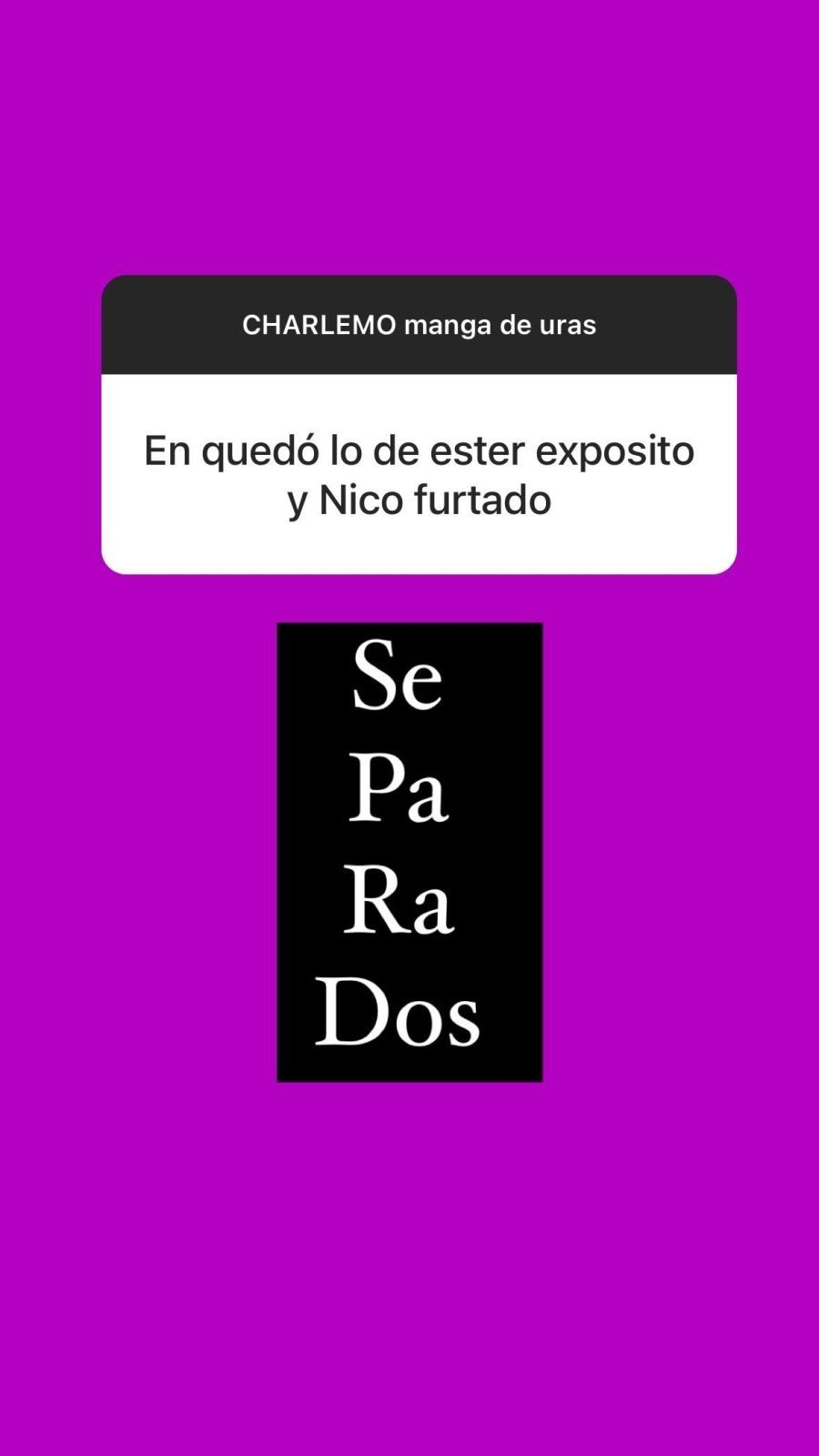 Nicolás Furtado y Ester Expósito. 