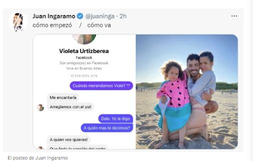 Ingaramo mostró como encaró a VIoleta