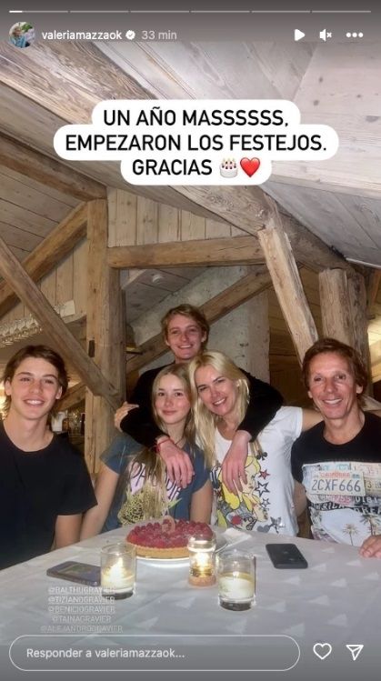 Cumpleaños de Valeria Mazza.