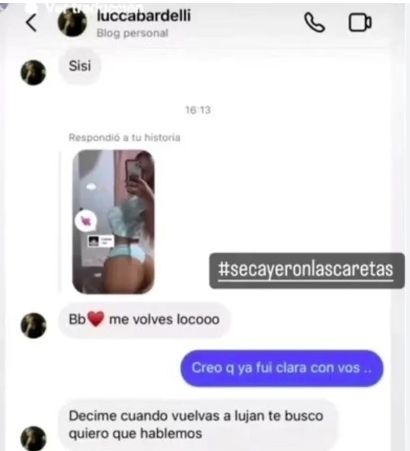 El chat del novio de Julieta con una modelo