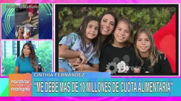 Cinthia Fernández le apuntó a Matías Defederico. (Foto: Captura El Trece).