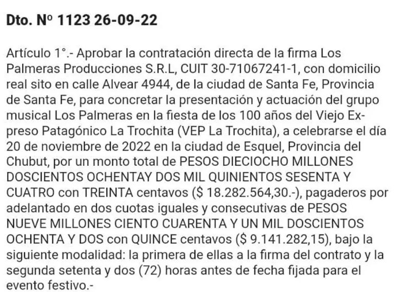 Datachaco publicó este material sobre Los Palmeras