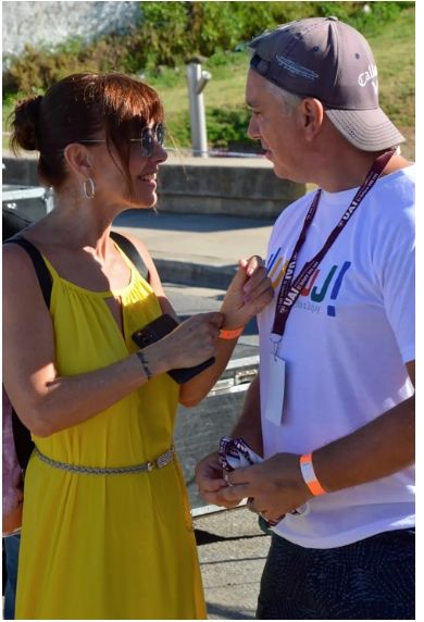 Viviana y Marcelo muy acaramelados