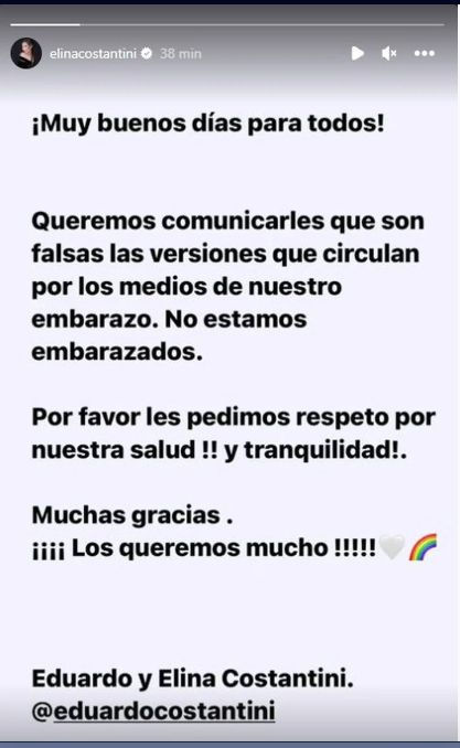 Eliana desmintió los rumores