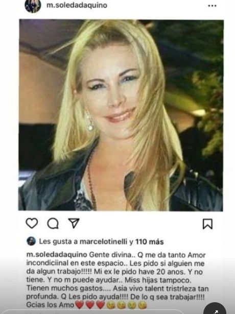 Aquino y su pedido de ayuda