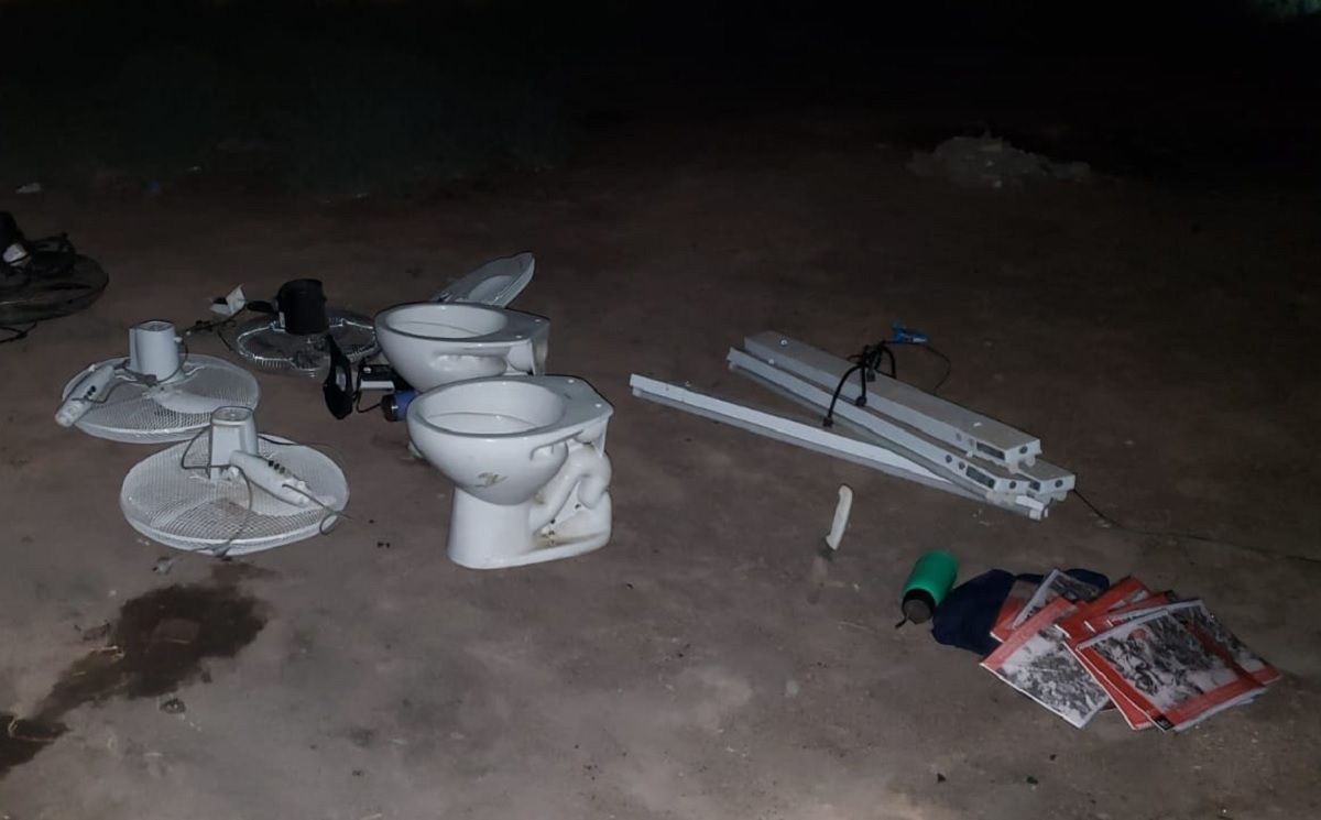 Rápidamente recuperaron el material sustraído