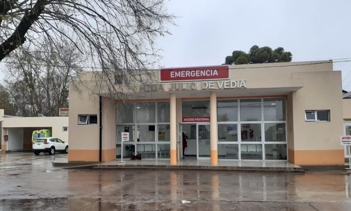 El hospital en donde fueron internados Michael Díaz y su pequeño hijo