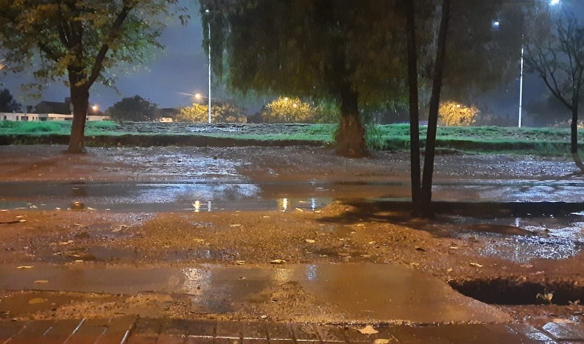 Imágenes de la tormenta en Guaymallén