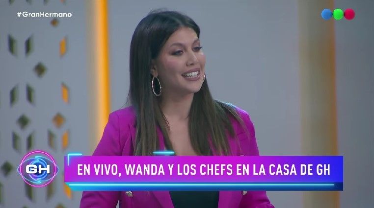 Wanda Nara ingresó a la casa de Gran Hermano. (Foto: Captura Telefe)
