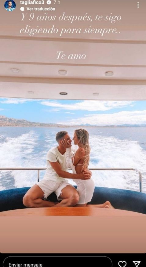 Nicolás Tagliafico y Caro Calvagni