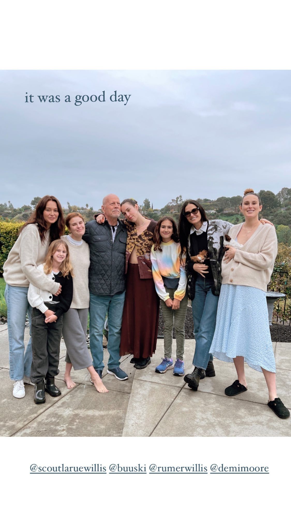 Bruce Willis y su familia