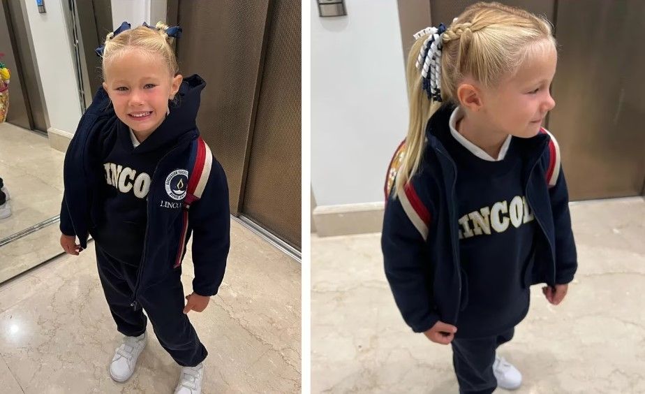 Matilda, la hija de Luciana Salazar en el colegio. (Foto: Instagram)