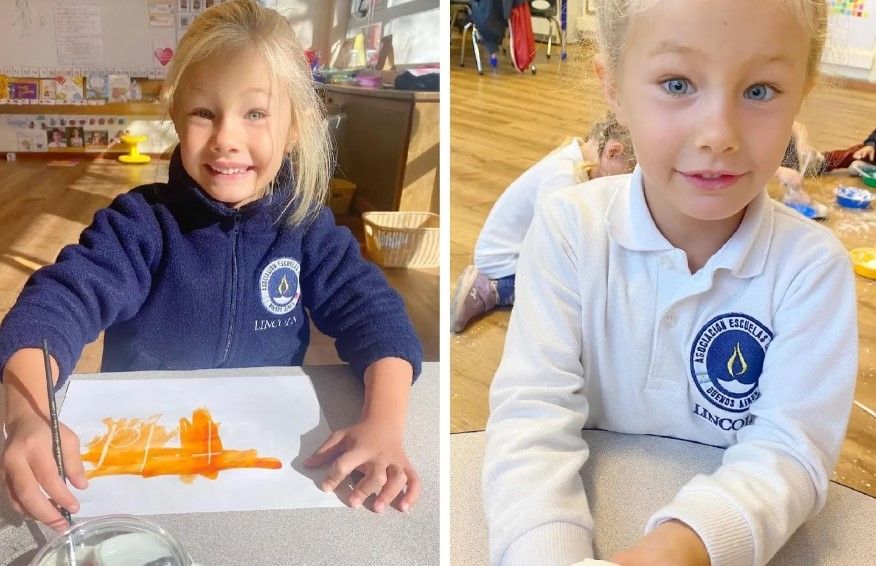 Matilda, la hija de Luciana Salazar en el colegio. (Foto: Instagram)