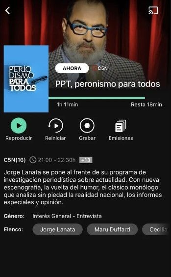 Flow confundió a Jorge Lanata con Dady Brieva. (Foto: Captura Flow)