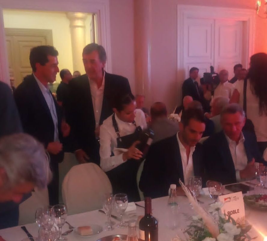 El ministro del Interior participó de la cena de empresarios