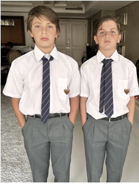 Los hijos de Wanda empezaron las clases