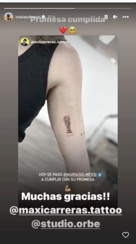 El posteo de Sol Messi