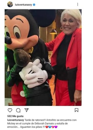 La emoción de Luis Ventura por su hijo Antoñito