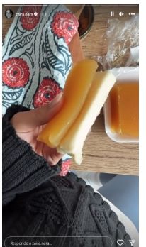 Zaira Nara fanática del queso y dulce