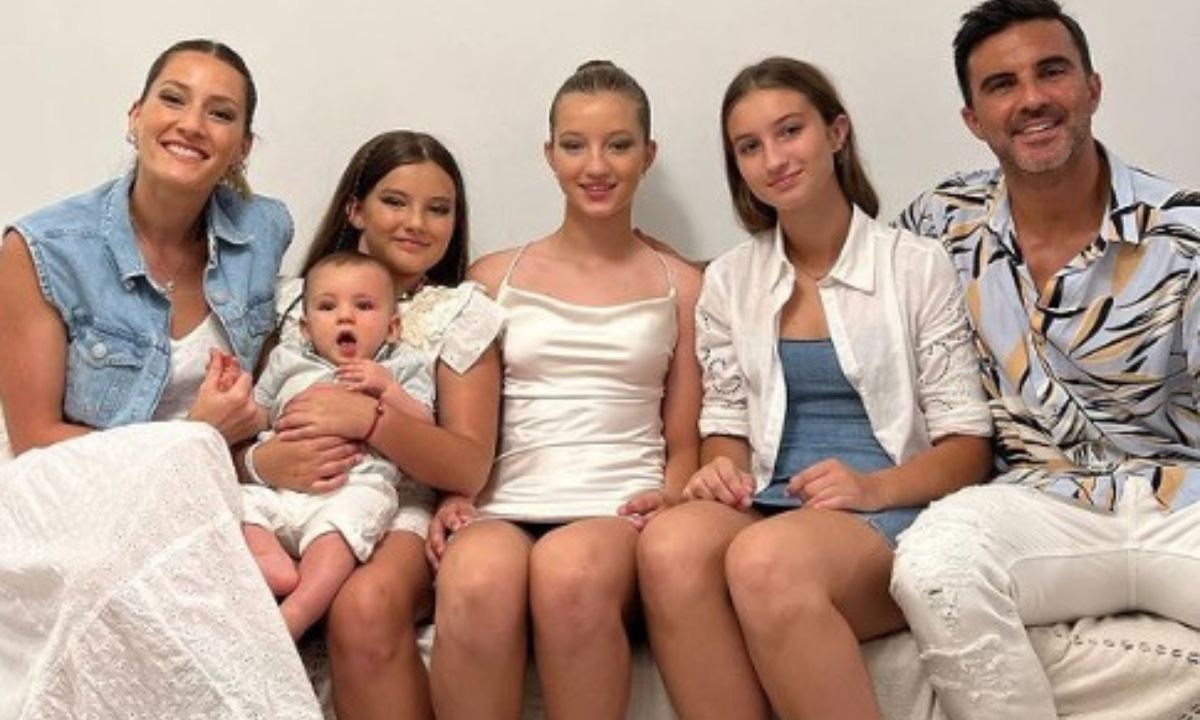 Cubero y su familia.