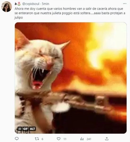 Los memes de la separación de Julieta Poggio, de Gran Hermano.