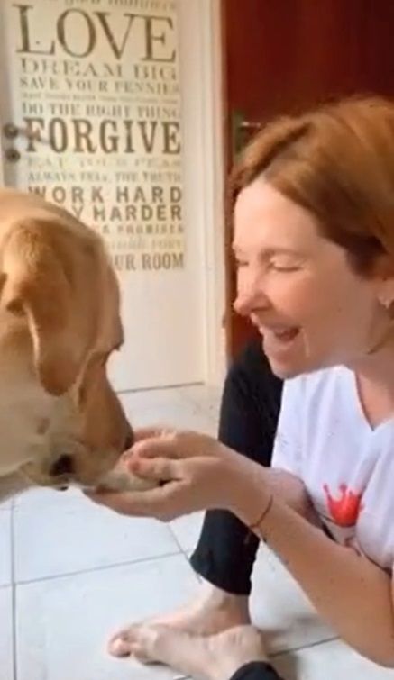 Andrea del Boca en su casa.