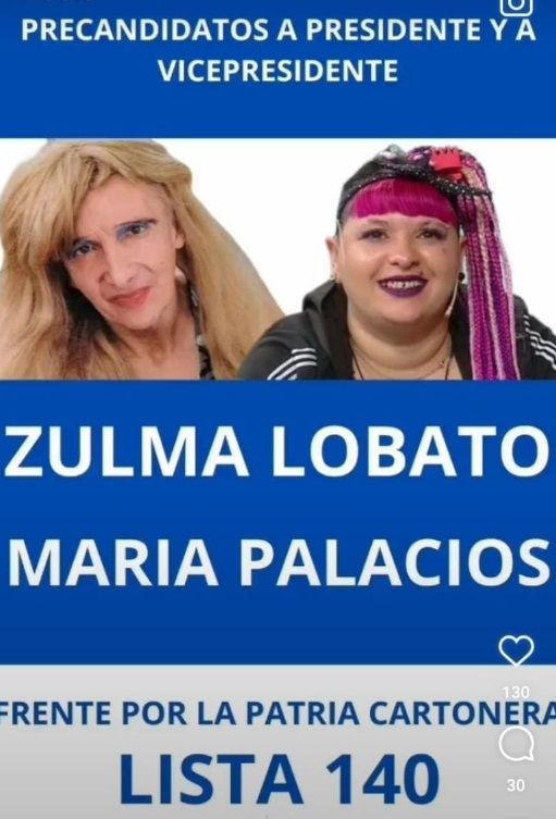 La false boleta de Zulma Lobato.