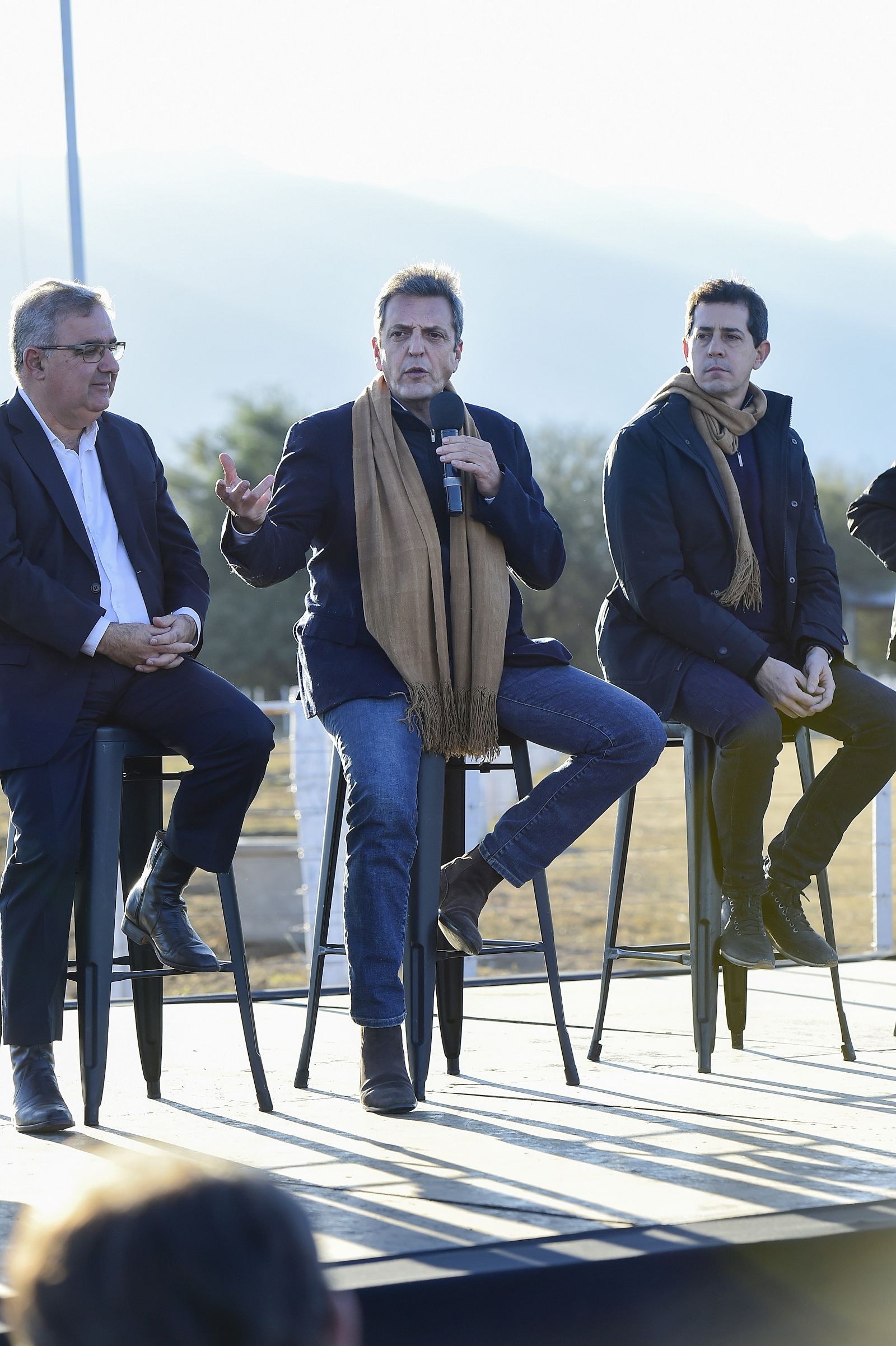 Sergio Massa en Catamarca (Télam)