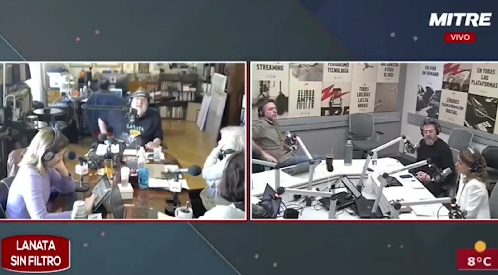 Jorge Lanata y Marina Calabró.